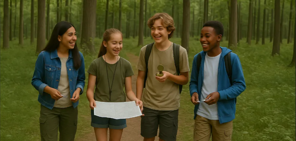 Kids outdoors